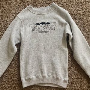 great smoky mountains crew neck sweater size small